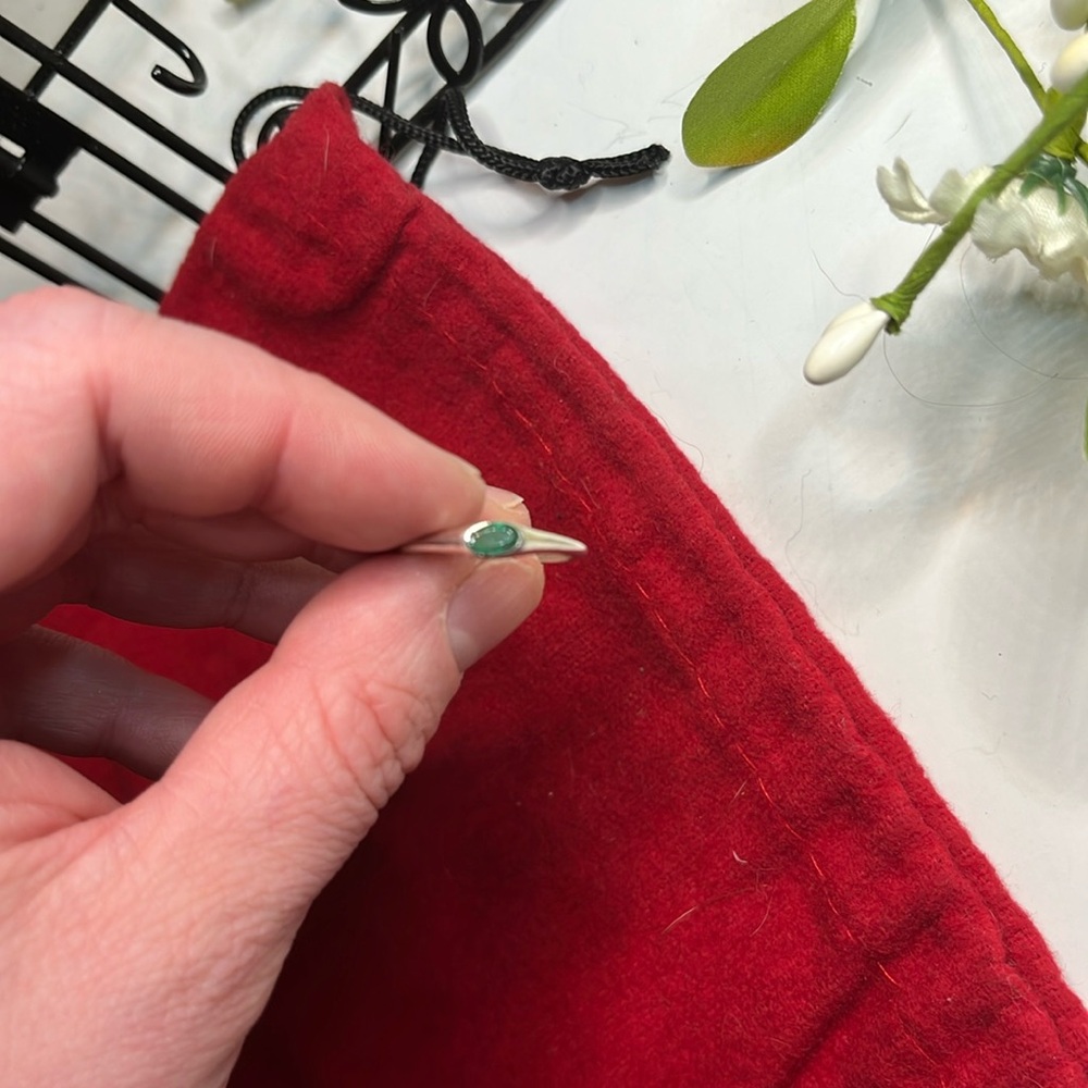 Silver Emerald Ring